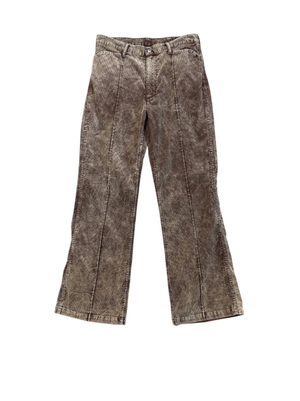 KAPITAL 14W Corduroy 5P FRISKO Dirty Dyed Flare Pants Brown 34 NWT
